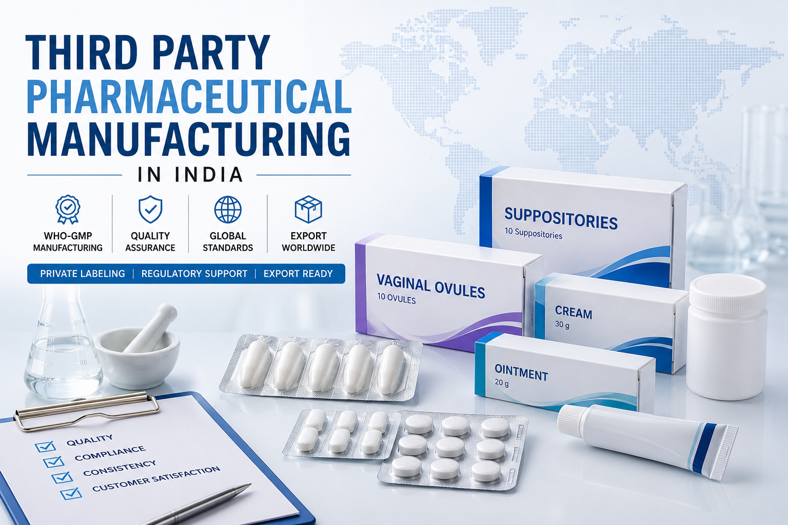 Third Party Pharmaceutical Manufacturing in India